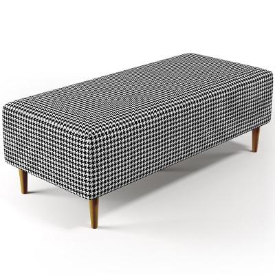 Puff Decorativo Sala De Estar Bali W01 Pés Palito 120x50cm Pied Poule - Lyam Decor