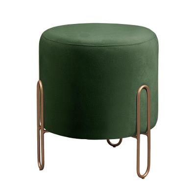 Puff Banqueta Veludo Mali Luxo Castellar Móbile Verde