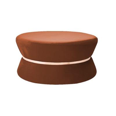 Puff Sala de Estar 95cm Dhaka Veludo Telha Gran Belo
