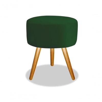 Puff para Sala Pé Palito Verde Militar Musgo Bandeira