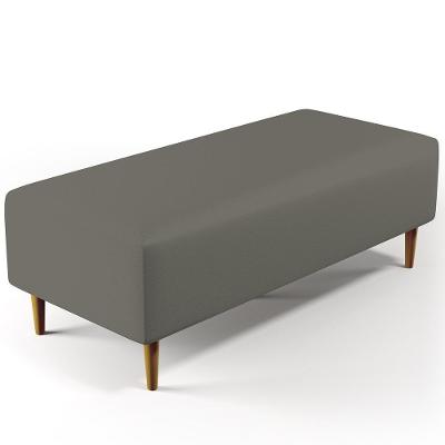 Puff Sala De Estar Bali Pés Palito 120x50 Cm Corano Cinza