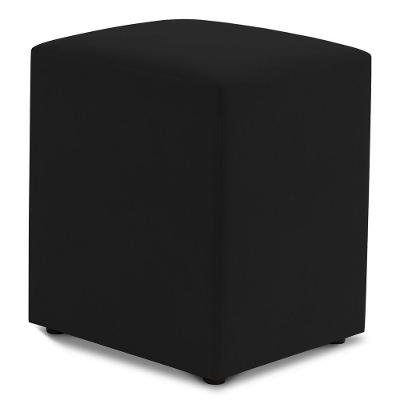 Puff Decorativo Sala De Estar Quadrado 36x47cm Suede Preto - Desk Design