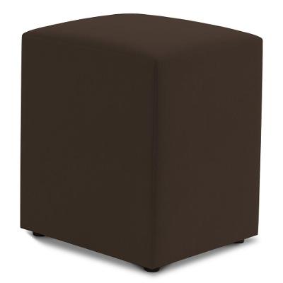 Puff Decorativo Sala De Estar Quadrado 36x47cm Suede Marrom - Desk Design