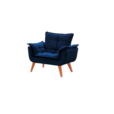 Poltrona Opala Suede Azul Royal
