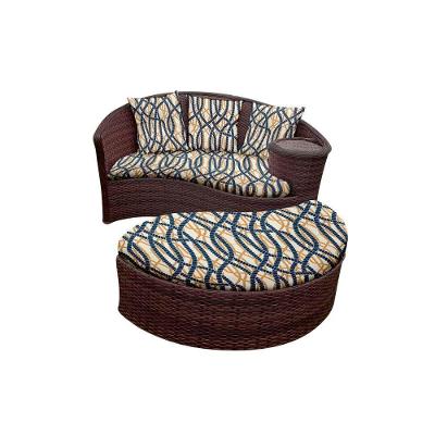 Chaise Orbit Com Puff Corda Náutica