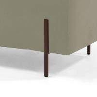 Kit 02 Puffs Retangular 90x45 D02 Veludo Bege C-309 - 5