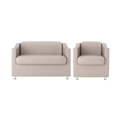 Kit Namoradeira Luxo + Poltrona Sala, Quarto bege