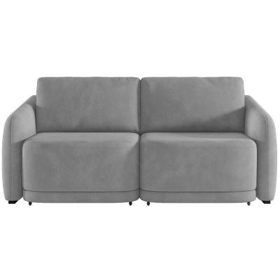 Sofá Cama Casal Para Sala 176cm Polska K04 Veludo Cinza - Mpozenato
