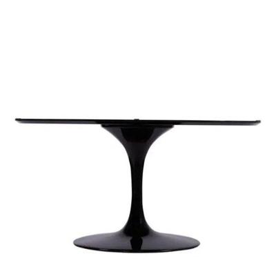 Base De Mesa De Jantar Saarinen Oval Para Tampo De 244x137 Cm Preta