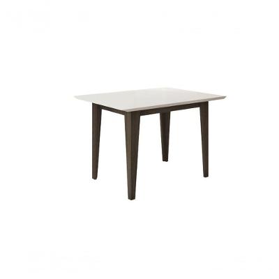 Mesa De Jantar Kate 120Cm Amendoa Off White - Poliman