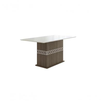 Mesa De Jantar Ágata 160Cm Amêndoa/Off White - Poliman
