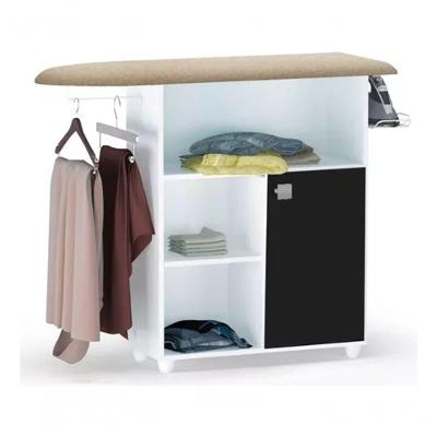 Tábua De Passar Roupa Mariana Com Porta Branco E Preto - Ajl