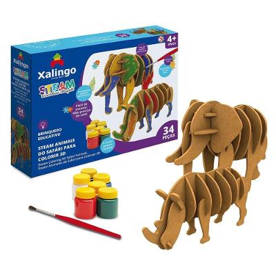 Steam Quebra-cabeça 3d Animais Do Safari Para Colorir