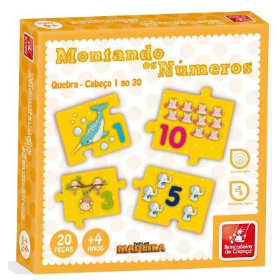 Quebra-cabeça Montando Os Números - Brincadeira De Criança