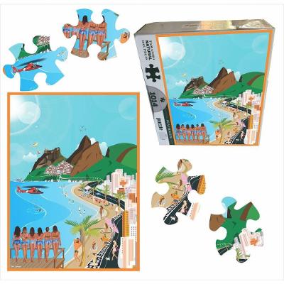 Quebra Cabeça Praia De Ipanema - Ilustração - 1014 Pçs