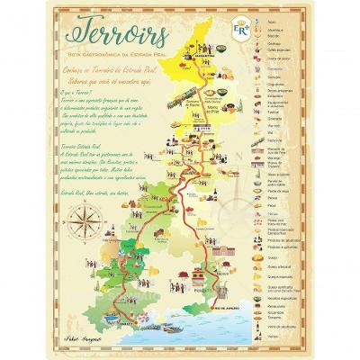 Quebra Cabeça Mapa Gastronômico Da Estrada Real 98x70 -1014