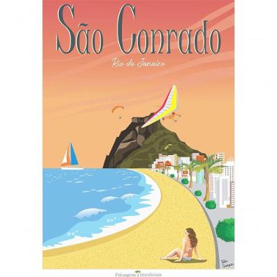 Quebra Cabeça Praia De São Conrado 1014 Peças - 98 X 70cm