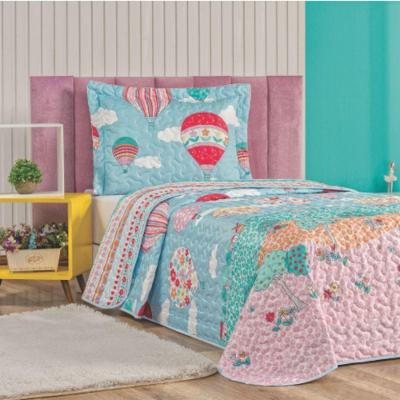 Colcha Quarto Menina Balão Matelada -rosa