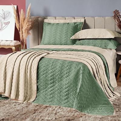 Kit Cobre Leito King Marrakechi Micropercal 03 Peças - Verde
