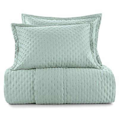 Kit Colcha Cobre Leito Ultrassônico Com Porta Travesseiro Tapetes Júnior Colcha Verde - King