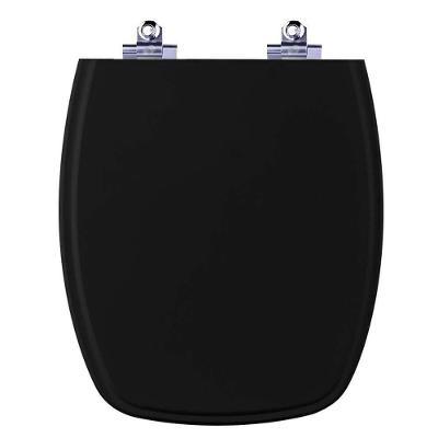 Tampa De Vaso Com Amortecedor Laguna Preto Para Bacia Hervy