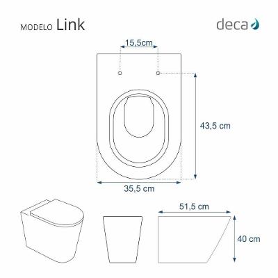 Assento Sanitário Fechamento Lento Branco Para Louça Deca