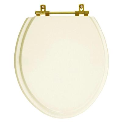 Tampa De Vaso Izy Creme Para Bacia Deca Com Ferragem Dourada