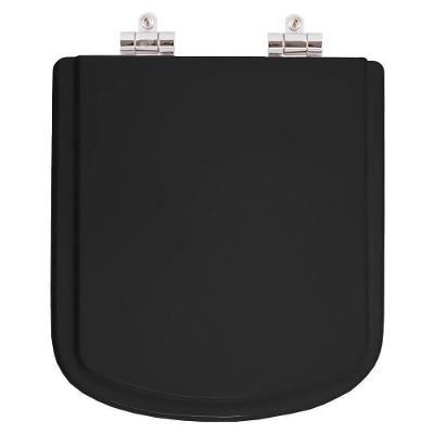 Assento Sanitário Poliester Bali Preto p/Vaso Incepa