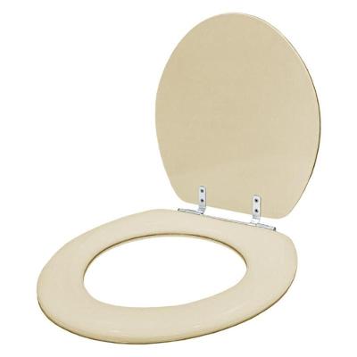 Assento Sanitário Almofadado Flamingo Bege Claro Para Vaso