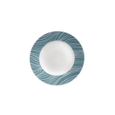 Prato Raso Tramontina Clarice Em Porcelana Decorada 25 Cm Tramontina