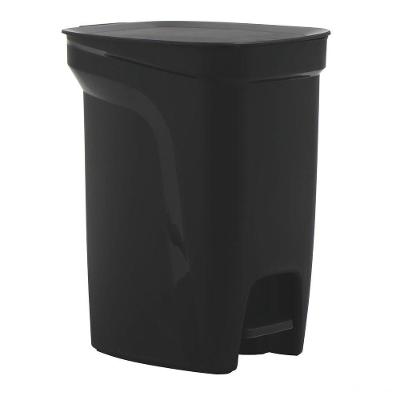 Lixeira Tramontina Compact 10l Em Polipropileno Preto Com Haste Em Aço Galvanizado Tramontina