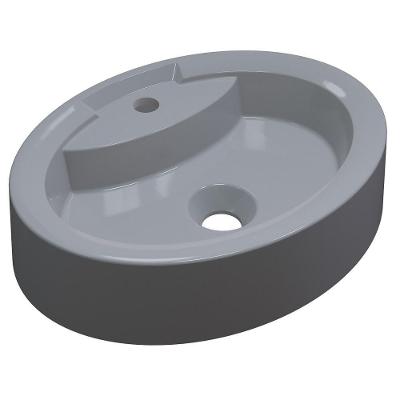 Cuba Pia De Apoio Para Banheiro Oval Ox 43 C08 Cinza