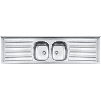 Pia De Apoio Tramontina Ribon 2C 34 Em Aço Inox 200 X 55 Cm