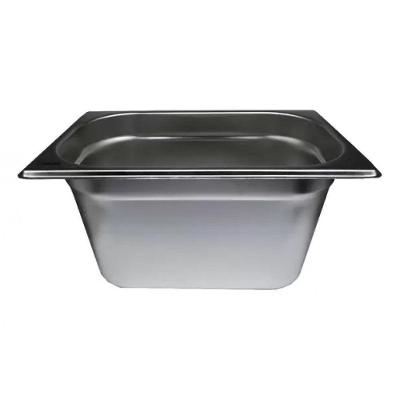 Kit 2 Cubas Gastronomica Inox Gn 1/4 X 150mm (265X162mm)