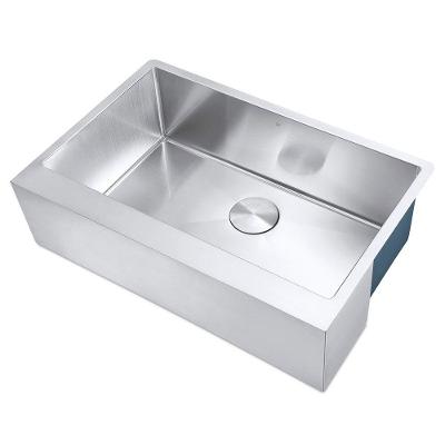 Cuba Farmhouse Flat Aço Inox 1mm Escovado Sa105-pf 75,49,8x22,8 Cm Aço Escovado