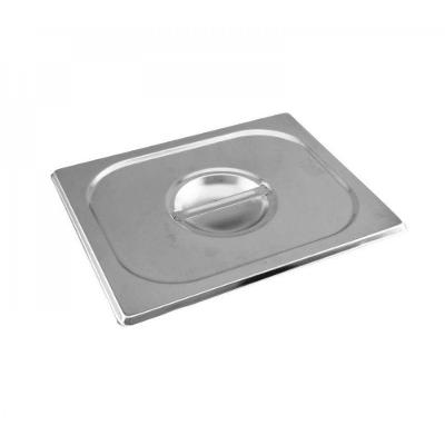 Kit 2 Tampas De Cuba Gastronomica Inox 1/2 Sem Recorte