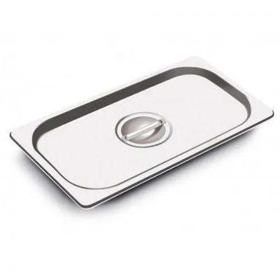 Kit 2 Tampas De Cuba Gastronomica Inox 1/3 Sem Recorte