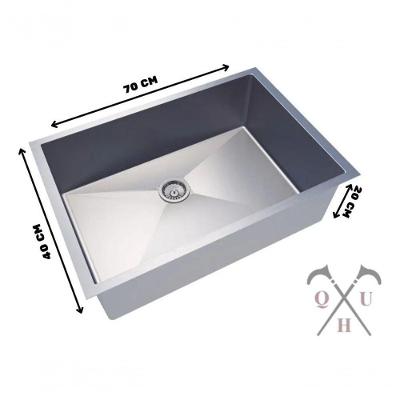 Cuba Inox Embutir Retangular Gourmet 70x40 Válvula 3 1/2