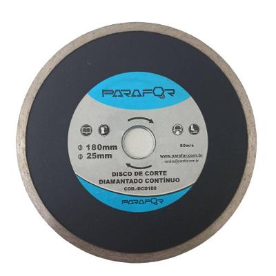 Disco de Corte Diamantado Contínuo 180x20x7mm 5 Unidades