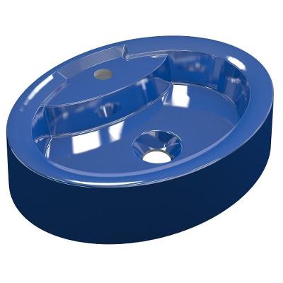 Cuba Pia De Apoio Oval Azul Escuro