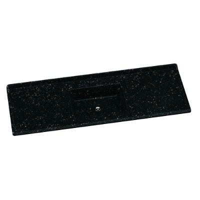 Tampo Para Pia De Cozinha Rorato 1,50x0,50 Granitada Preto Plus