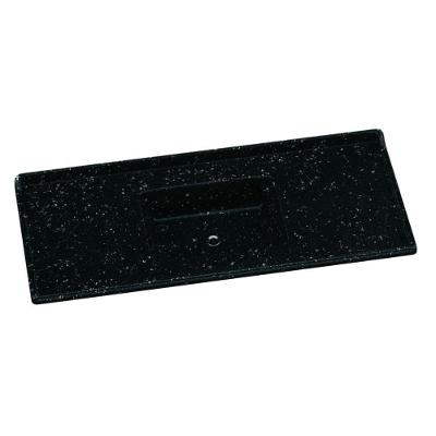 Tampo Para Pia De Cozinha Rorato 1,20x0,50 Granitada 505308 Preto Plus