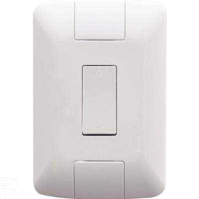 Conjunto 4x2 Com 1 Interruptor Bipolar Simples Tramontina Aria 10 A 250 V Branco Tramontina
