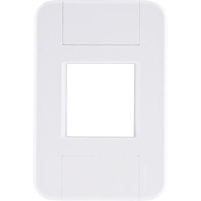 Placa 2 Postos Juntos 4x2 Tramontina Tablet Branca Tramontina