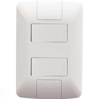 Conjunto 4x2 Com 2 Interruptores Paralelos Tramontina Aria 6 A 250 V Branco Tramontina