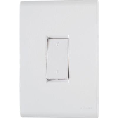 Conjunto 4x2 Com 1 Interruptor Bipolar Tramontina Liz 10 A 250 V Branco Tramontina