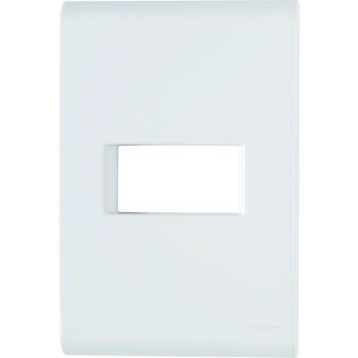 Placa 1 Posto Horizontal 4x2 Tramontina Liz Branca Tramontina