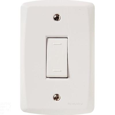 Conjunto 4x2 Com 1 Interruptor Paralelo 10 A 250 V Tramontina Lux2 Branco Tramontina