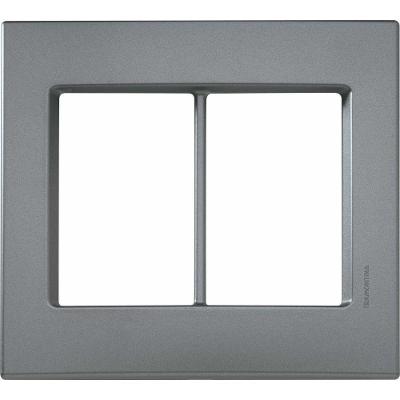 Placa 6 Postos 4x4 Tramontina Izyflat Cinza Grafite Tramontina