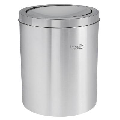 Lixeira Inox Tramontina Swing com Acabamento Polido 5L